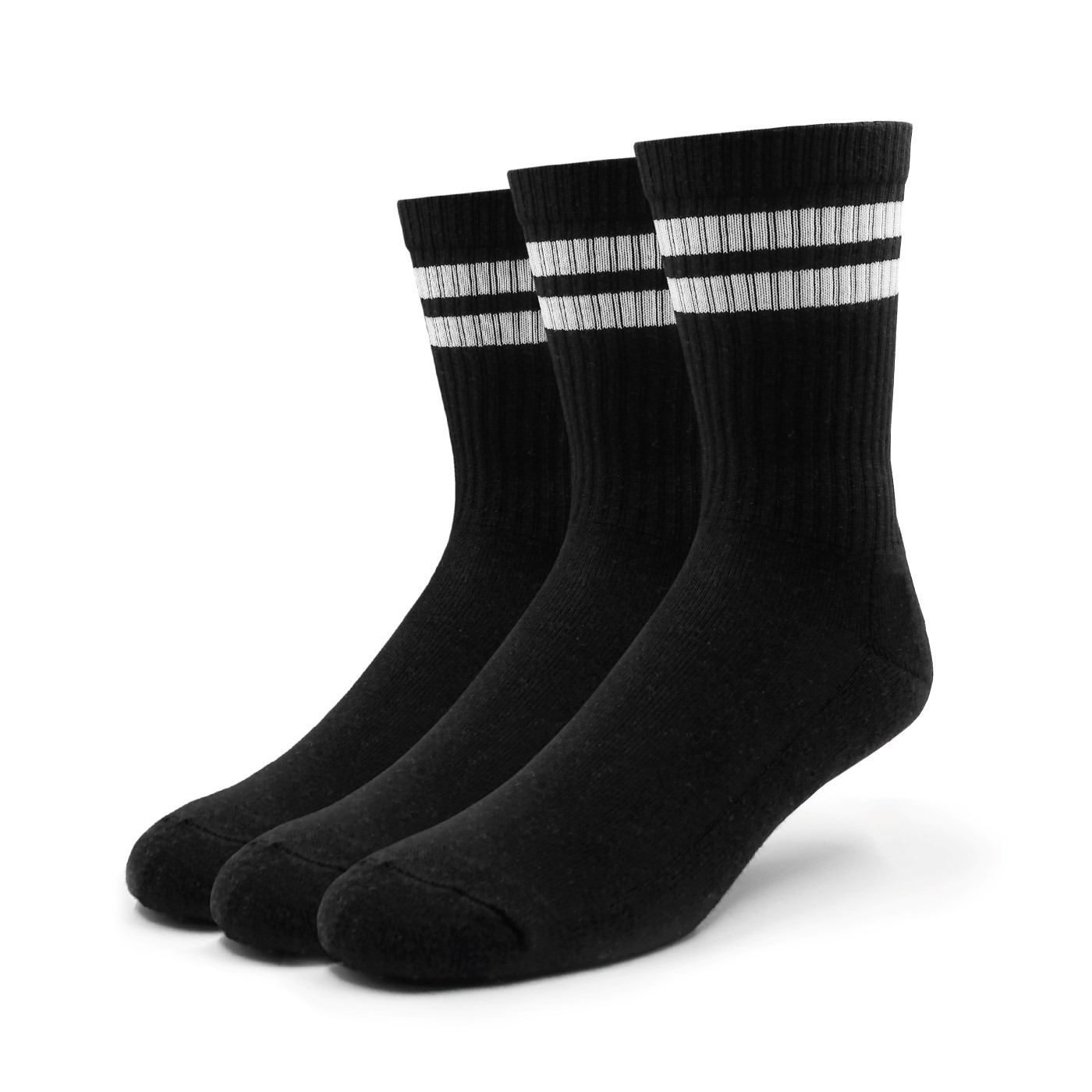 Herz-Sportsocken Set - 3 Paar Damen Tennissocken Mit Motiv In Schwarz, Rosa, Grün (Gr. 39-42)